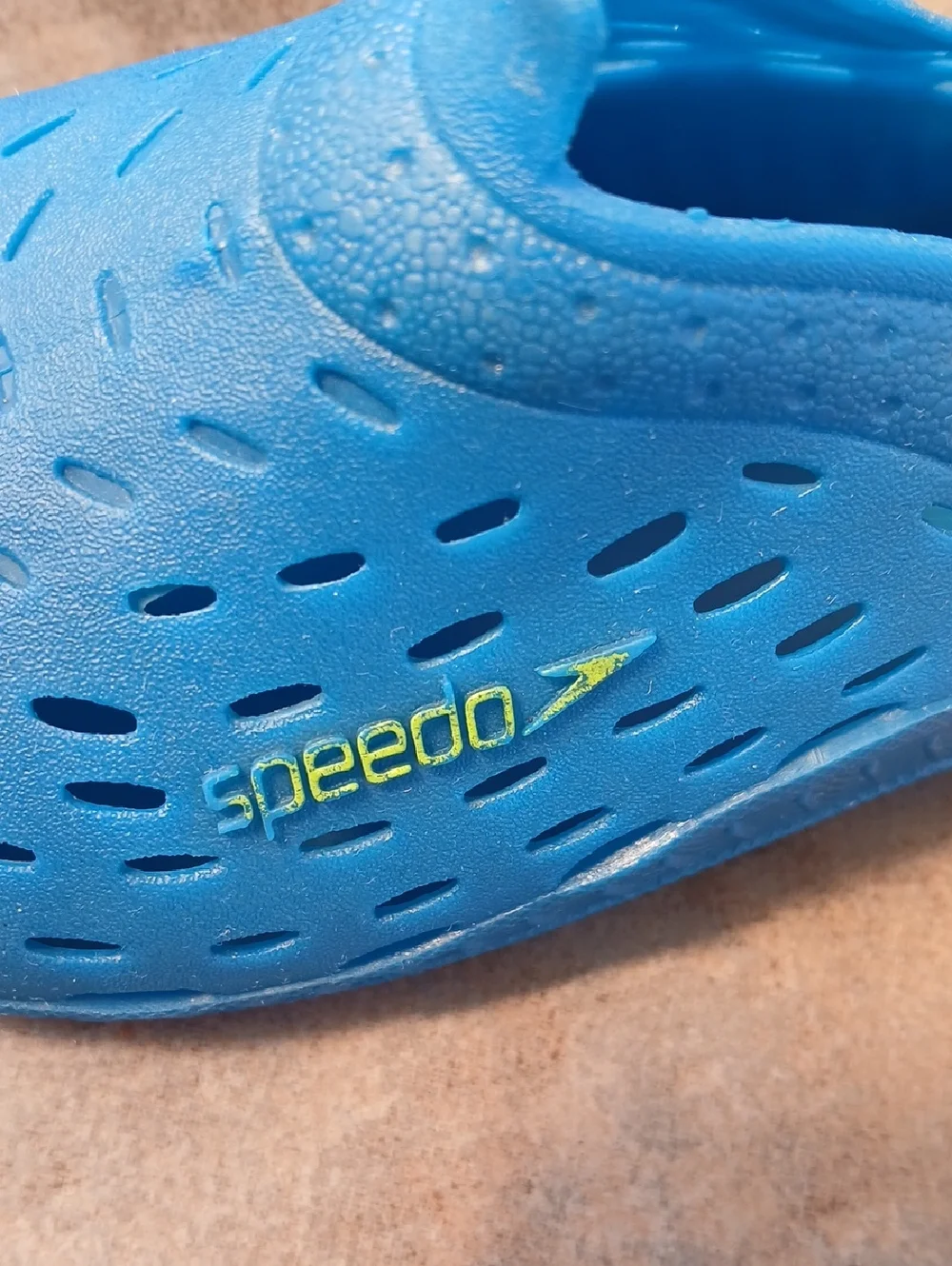 Speedo Kids Bright Blue Slip-On Water Shoes  - Size 7/8